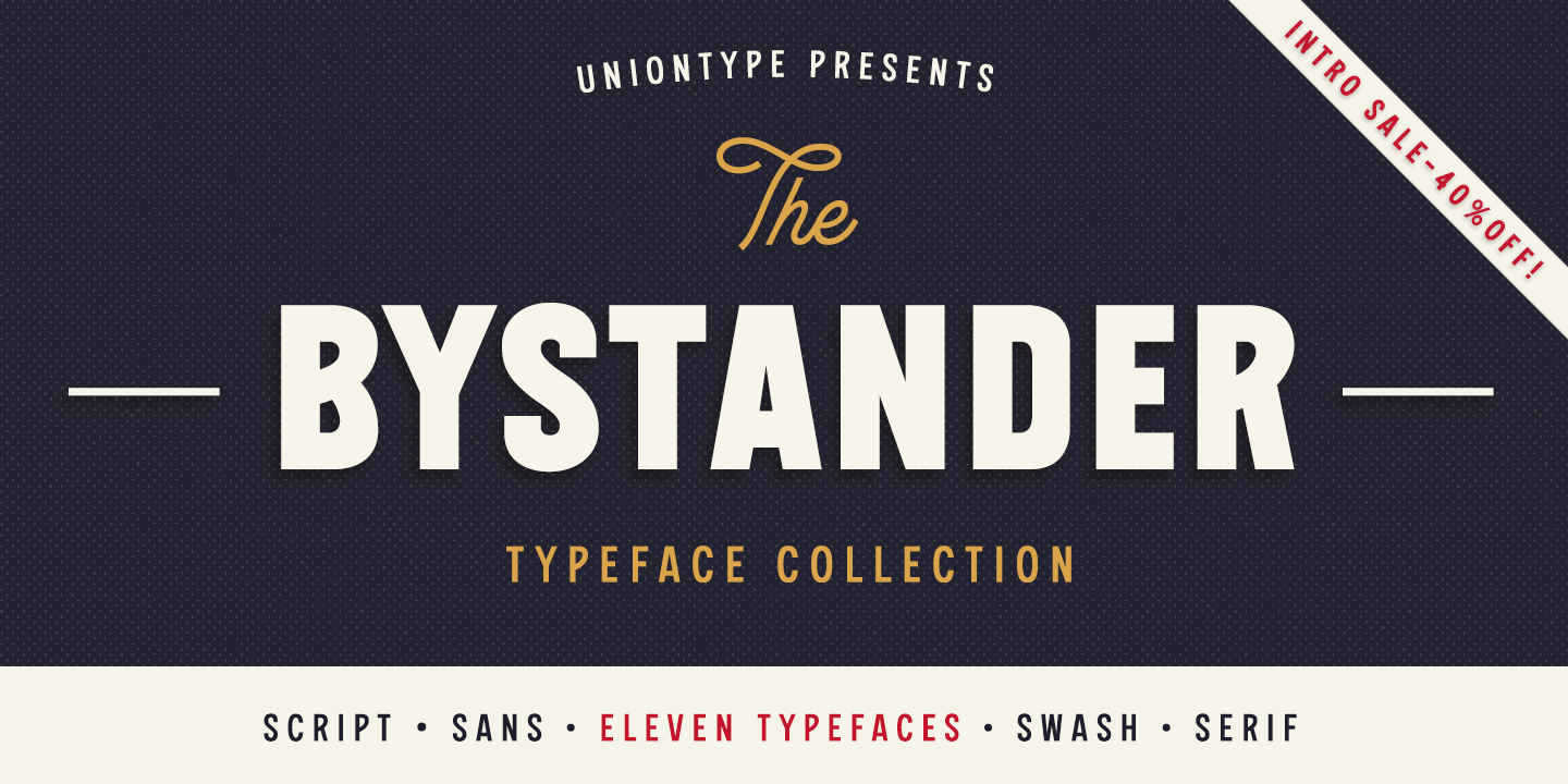 Ejemplo de fuente The Bystander Collection Sans SemiBold
